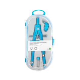 Liderpapel Compás Micrométrico con Adaptador, Articulado, Minos 2mm, Colores Surtidos, Longitud 17cm