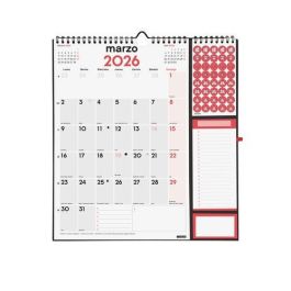 Finocam Calendario de Pared Plus 215x325 mm 2026 Espiral con Colgador, Anilla Portabolígrafo y Pegatinas para Oficina y Hogar Precio: 8.49999953. SKU: B17CJMG3XP
