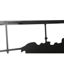 DKD Home Decor Decoracion Pared Loft Negro Metal Set de 3 (2 Unidades) 120 x 65 x 2 cm