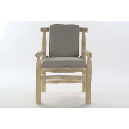 Sillon Balines DKD Home Decor Gris Claro Natural 80 x 92 x 65 cm