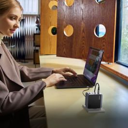 Ugreen 35043 Nexode S 100W Cargador Rápido GaN Gris con 4 Puertos USB para Portátil, Móvil, Tablet