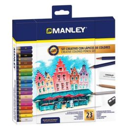Manley Set Creativo Lápices de Colores Premium 23 Piezas Surtido Alta Pigmentación Precio: 13.59000005. SKU: B12V549Y8K