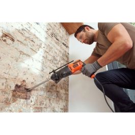 Black + Decker BEHS01-QS Taladro de Martillo SDS+ 650W, 3 Modos, 1.6 Julios, Hormigón 16mm, Incluye 2 Brocas Hormigón