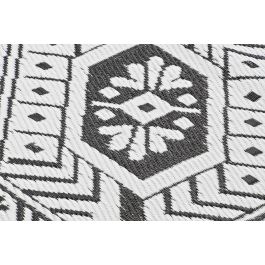 DKD Home Decor Alfombra Étnica de Poliéster Blanco y Negro 210x150 cm (Pack de 2 Unidades) DKD Home Decor Alfombra Étnica de Poliéster Blanco y Negro 210x150 cm (Pack de 2 Unidades)