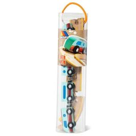 Tren de madera con pista desmontable 34x26.50x7.50 cm Tren de madera con pista desmontable 34x26.50x7.50 cm