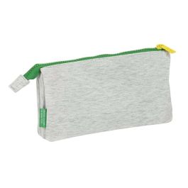 Portatodo Triple Benetton Pop Gris (22 x 12 x 3 cm)