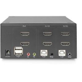 Digitus DS-12860 KVM-Switch de 2 puertos