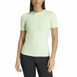 Camiseta de Manga Corta Mujer Adidas Essentials Techfit Train Verde limón Verde Claro