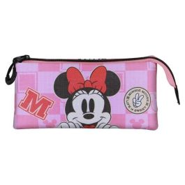 Karactermania Estuche Portatodo Triple Minnie Mouse Journey, Rosa, 23 x8 x11 cm