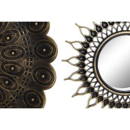 Juego de Espejos DKD Home Decor Cristal Dorado PP 2 Unidades (35 x 2 x 35 cm)