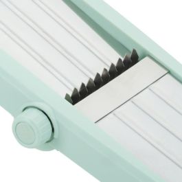 LIVOO MEN429 Mandolina 3 en 1 Acero Inoxidable - Cortador de Verduras 3-9 mm, Mango Extraíble, Empujador, Patas Antideslizantes