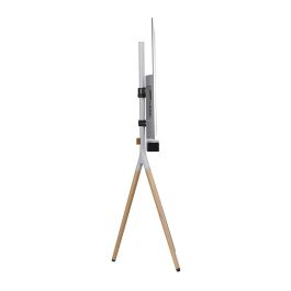 One For All WM7472 Soporte para TV Tipo Trípode Giratorio 360°, para Pantallas de 32'' a 65'', Diseño Elegante con Patas de Madera