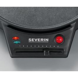 SEVERIN CM2198 - Crepiere diámetro 30cm 1000W - Termostato regulable - Incluye espátula para crepes y distribuidor de masa de madera - Negro SEVERIN CM2198 - Crepiere diámetro 30cm 1000W - Termostato regulable - Incluye espátula para crepes y distribuidor de masa de madera - Negro