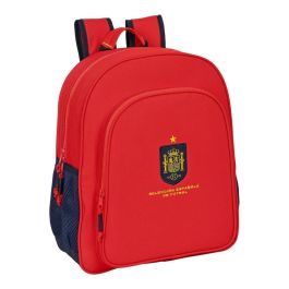 Safta Mochila Escolar Junior Adaptable a Carro Selección Española de Fútbol 32x38x12cm Poliéster 600D Roja y Azul