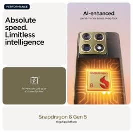 Motorola Signature 5G Smartphone 6.78" Extreme AMOLED 165Hz, Snapdragon 8 Gen 5, 16GB RAM 512GB, Triple Cámara 50MP, Android 16.0, 5200mAh, Color Oro Martini Olive