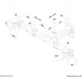 Soporte TV Neomounts FPMA-W960D 27" 12 kg