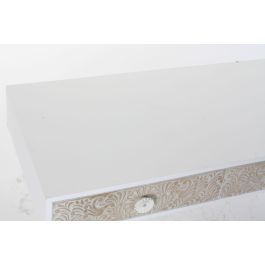 DKD Home Decor Mesa Centro Indio Madera Clara Blanca 120x65x42 cm 4 Cajones Mandala