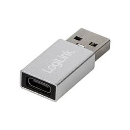 LogiLink AU0056 Adaptador USB 3.2 Macho a USB-C Hembra Plata