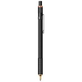 Rotring 800 Bolígrafo de Bola Retráctil Negro Tinta Negra Punta M en Caja de Regalo