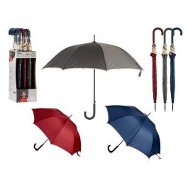 Arte Regal Paraguas de 8 Varillas, Diámetro Abierto 95 cm, 3 Colores: Azul, Gris, Rojo con Borde Crema, Plegado 86 cm, Fibra y Metal (12 Unidades) Precio: 66.50000038. SKU: S3608897