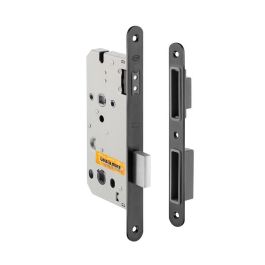 ARTICULOS INOXIDABLES Cerradura Magnética Embutida CARLES para Puerta de Paso - Acabado Satinado o Antracita Negro Acero Inoxidable