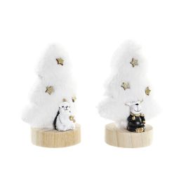 Figura Navidad Moderna DKD Home Decor Blanco Negro 8 x 15.5 x 12 cm (2 Unidades) Precio: 5.89999993. SKU: B1JATE8YKJ