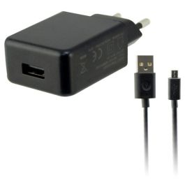 Cargador de Pared + Cable Micro USB KSIX USB 2A Negro Precio: 11.49999972. SKU: S1902383