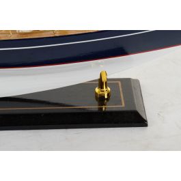 DKD Home Decor Barco Blanco Azul 9 x 62 x 42 cm (2 Unidades)