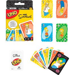 UNO Juego de Cartas Los Simpsons JHB16 Español, Francés, Alemán, Portugués, Inglés