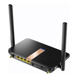 Cudy AC1200 Router Wi-Fi Mesh 4G LTE Cat4 Doble Banda 2.4 GHz y 5 GHz Negro Ethernet WAN Ranura SIM