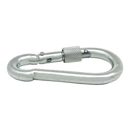 Edm Mosquetón bombero con seguro, msq02, acero galvanizado, 8 x 80 mm Precio: 2.50000036. SKU: B13L77FXSP