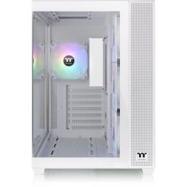 Caja PC - THERMALTAKE - View 380 TG ARGB Snow - Semitorre - ATX - Cristal templado - Blanco