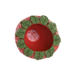 DKD Home Decor Jarron Tropical de Cemento Rojo Verde con Detalle Fresa 17x21x17 cm (Pack 4 Unidades) DKD Home Decor Jarron Tropical de Cemento Rojo Verde con Detalle Fresa 17x21x17 cm (Pack 4 Unidades)