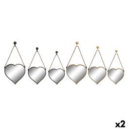 Juego de Espejos DKD Home Decor Scandi Cristal Negro Dorado Polipropileno (26 x 3 x 26 cm) (2 Unidades) Juego de Espejos DKD Home Decor Scandi Cristal Negro Dorado Polipropileno (26 x 3 x 26 cm) (2 Unidades) Precio: 39.49999988. SKU: B19LNRLTR9