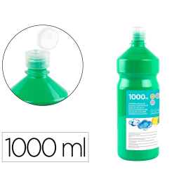Liderpapel Tempera Liquida Escolar Verde 1000 ml Superlavable