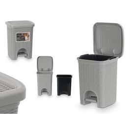Papelera Elegance Peq 6L Gris Claro Stefanplast 20X27CM (6 Unidades)