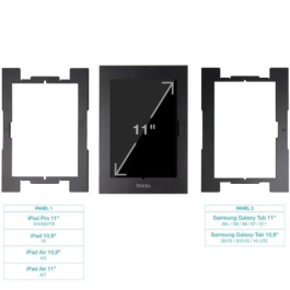 TooQ Marco Antirrobo para Tablet TQATTE2601-S-B Negro 11/10.9 Pulgadas