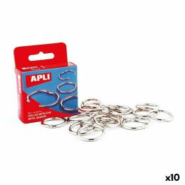 Anillas Apli Plateado Ø 32 mm Encuadernación (10 Unidades) Precio: 42.50000007. SKU: B16966LETM