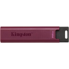 Kingston DataTraveler Max 512 GB USB 3.2 Gen 2 Tipo A, 1000 MB/s Lectura, 900 MB/s Escritura, Rojo - DTMAXA/512GB
