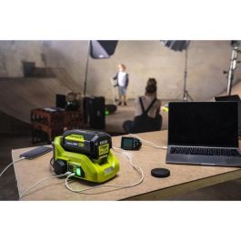 Ryobi Transformador Inalámbrico MAX POWER 36V 300W Continua / 500W Pico - 1x EU, 1x USB-A, 1x USB-C - Lámpara LED - Sin Batería
