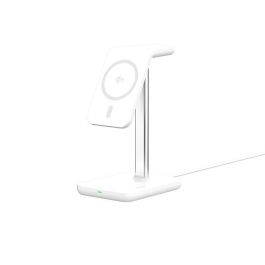 eSTUFF Cargador Inalámbrico Magnético 3 en 1 QI2 para iPhone 12-16, Apple Watch, AirPods y Android QI2 con Carga Rápida