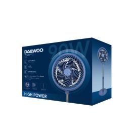 Daewoo Ventilador de Mesa 30 cm (12") High Speed 90W, Base Redonda, Azul