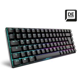 Sharkoon SKILLER SGK50 S3 Teclado Mecánico para Juego, QWERTZ DE-Layout, Switches Gateron Yellow, Retroiluminación RGB, Negro