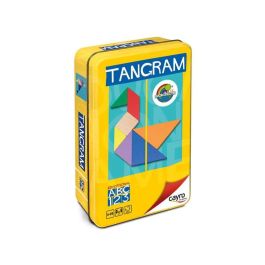 Juego tangram de madera colores en caja de metal 15x15x3 cm Precio: 6.9575. SKU: S2417631