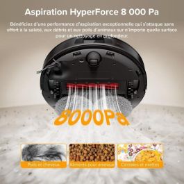 Roborock ROB6936905901019 Robot Aspirador QR 598 - 8000 Pa - Estación Multifuncional y Antienredos