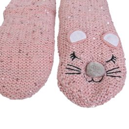 Sensly Calcetines Sherpa Animal Kawaii Antideslizantes para Casa Tallas 30-38