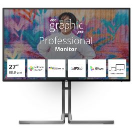 AOC U27U3CV Monitor 27" 4K Ultra HD Nano IPS 4ms 60Hz HDR USB-C 96W HDMI DP Negro Precio: 500.50000044. SKU: B16SG3P4AG