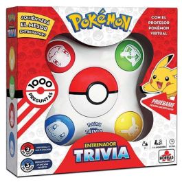 Pokemon Juego de Mesa Trivia Entrenador: ¿Quién Será el Mejor? | Edad 7+ años, Requiere 3 pilas LR6 (no incluidas), Idiomas ES/EN