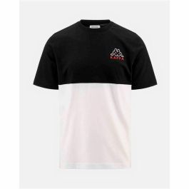 Camiseta de Manga Corta Hombre Kappa Edwin CKD Blanco Negro