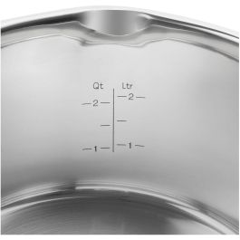 Zwilling 66870-005 Simplify Juego de Ollas 5 Piezas Acero Inoxidable Negro Plata Apto Lavavajillas Horno Hasta 180°C